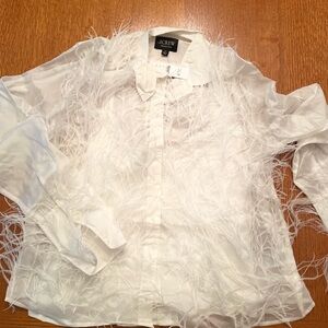 Ivory silk J Crew blouse- stunning!!